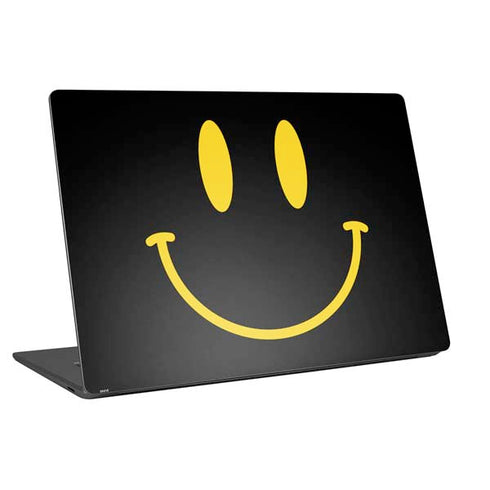 Black Happy Face Universal Laptop 15in (12.2 x 8.8in) Skin
